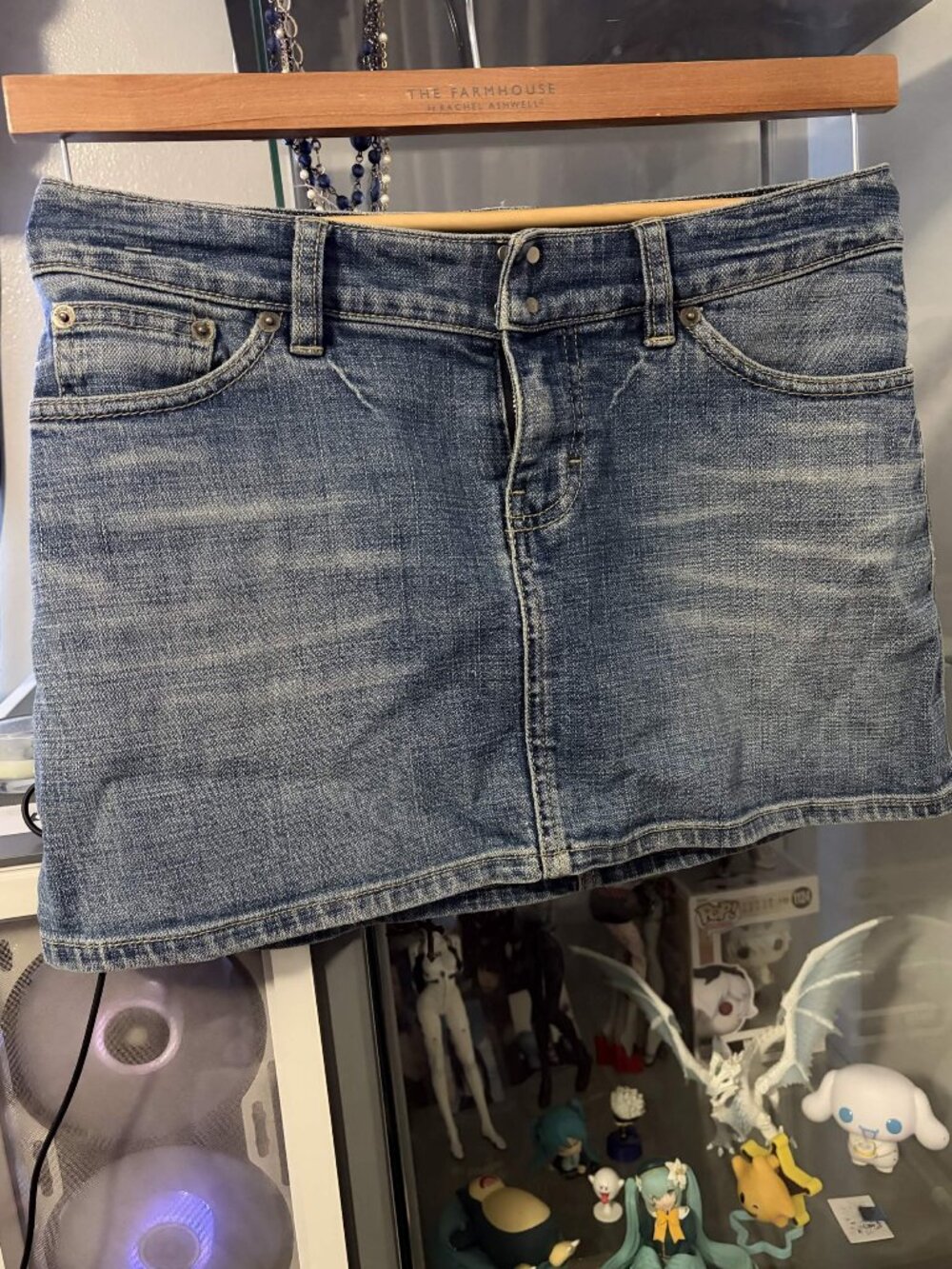 Vintage Jean Skirt ༻